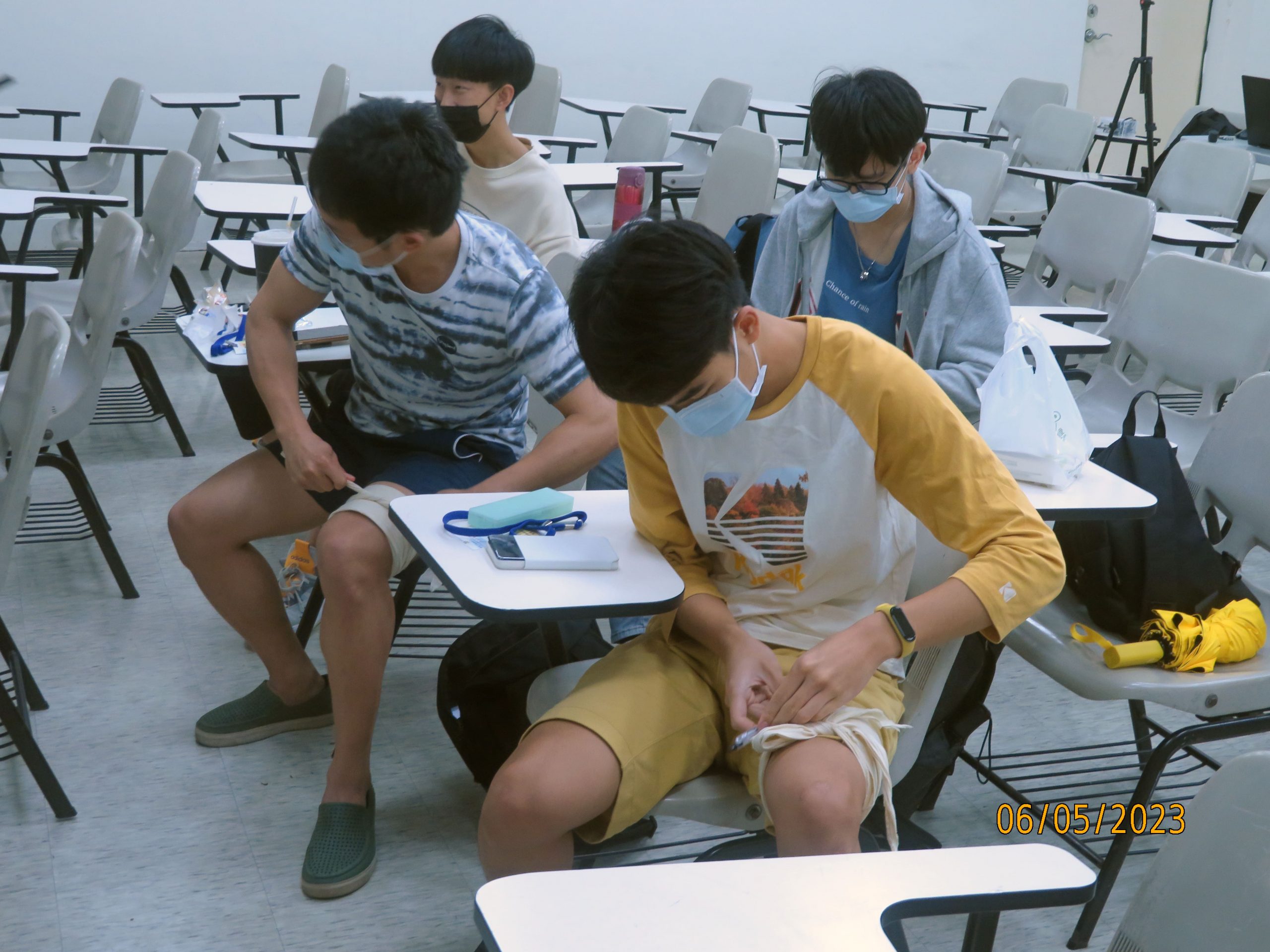學員練習部位簡易包紮